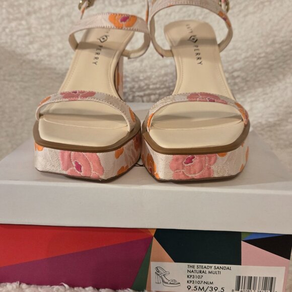 Katy Perry Shoes - Womens 9.5M - The Steady Sandal Natural Multi -BNIB - Picture 3 of 7
